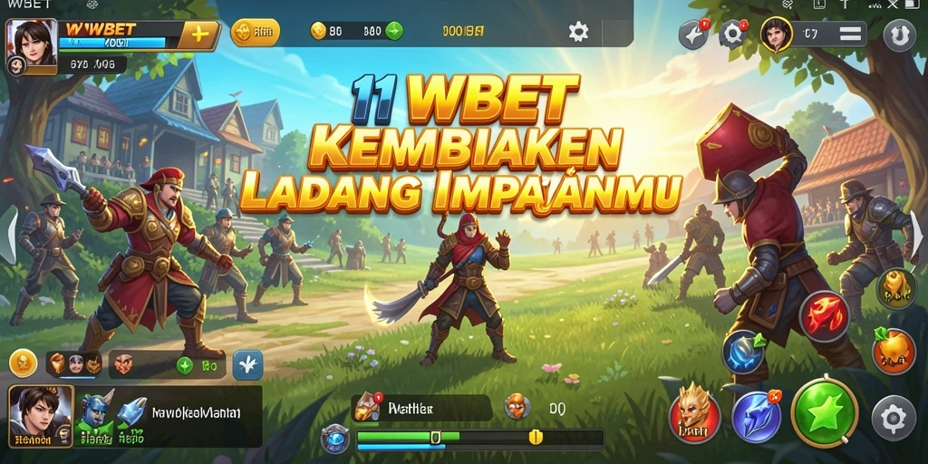 Screenshot gameplay 11WBET yang menampilkan ladang subur dan hewan ternak.