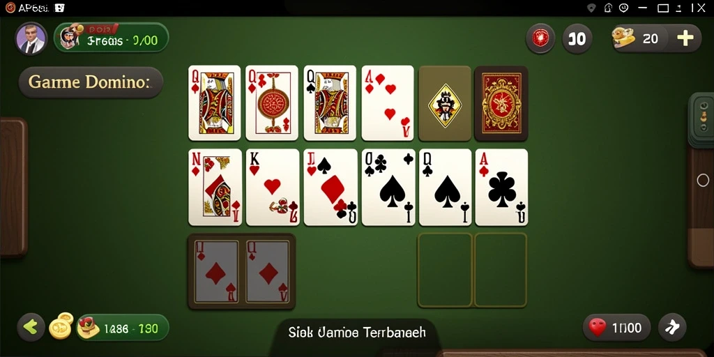 Tampilan gameplay Domino yang menegangkan dan seru dari AP686.