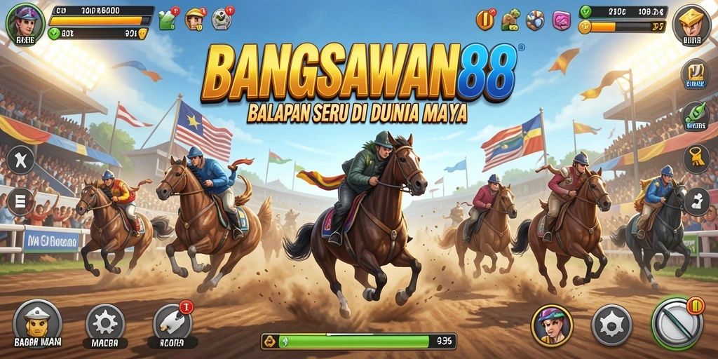 Gameplay seru BANGSAWAN88 dengan balapan yang menantang.