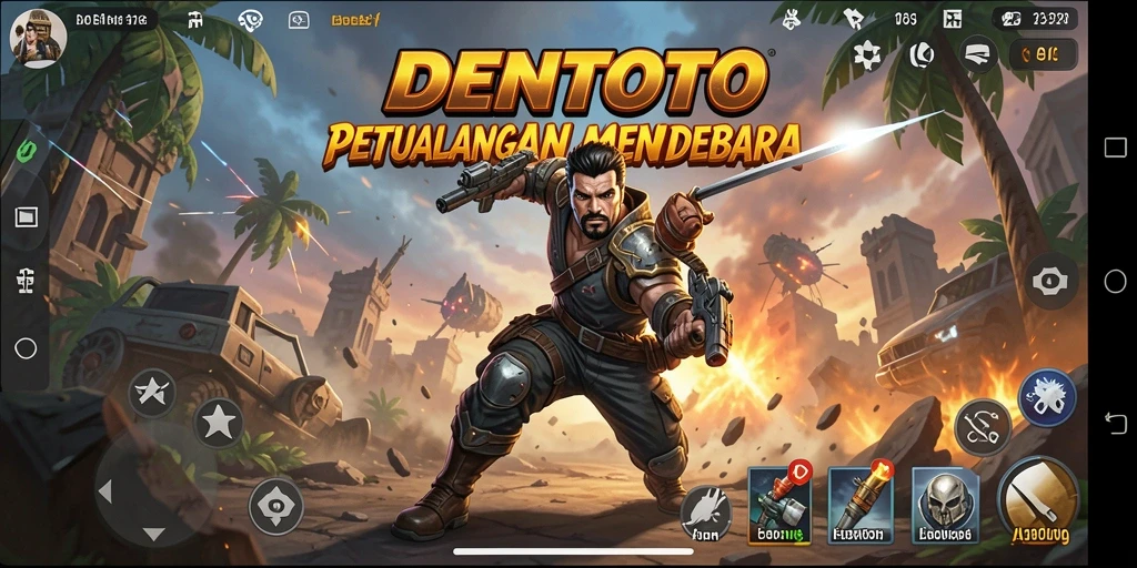 Tampilan aksi seru dalam gameplay DENTOTO yang mendebarkan.