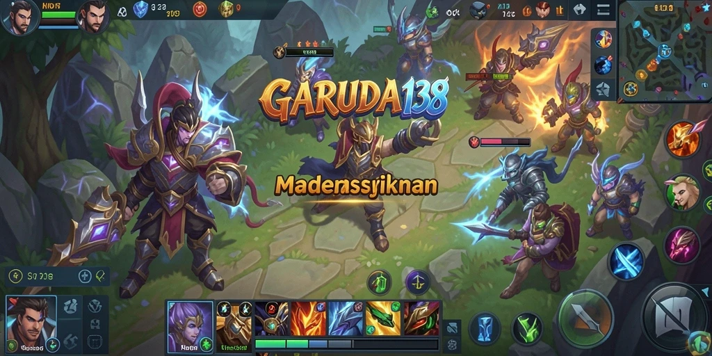Tampilan utama gameplay <strong>GARUDA138</strong> dengan pertarungan seru antar tim.