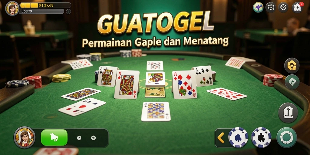 Tampilan menarik saat bermain Gaple di GUATOGEL.