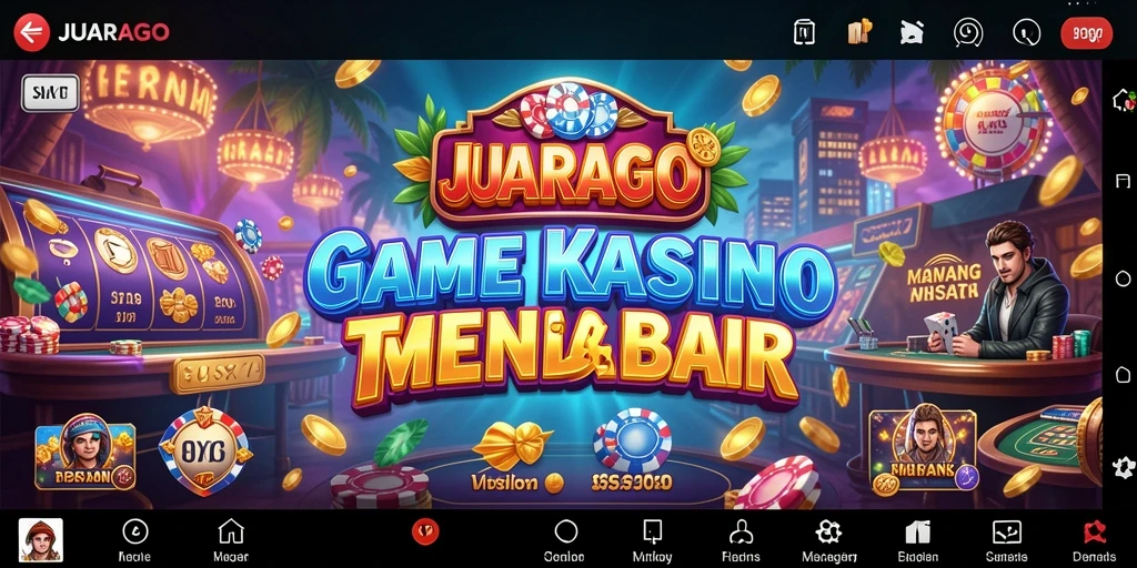 Tampilan gameplay JUARAGO yang menakjubkan dan memikat bagi pemain kasino.